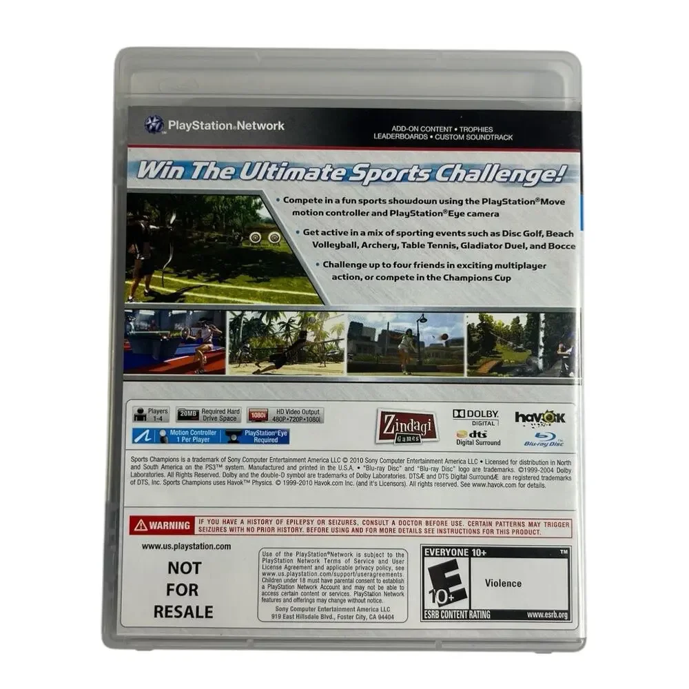 Sports Champions PS3 Video Game PlayStation 3 PS3 Complete‎ CIB Sport